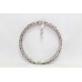 Women's bracelet bangle 925 sterling silver natural ruby emerald gem stone A 287